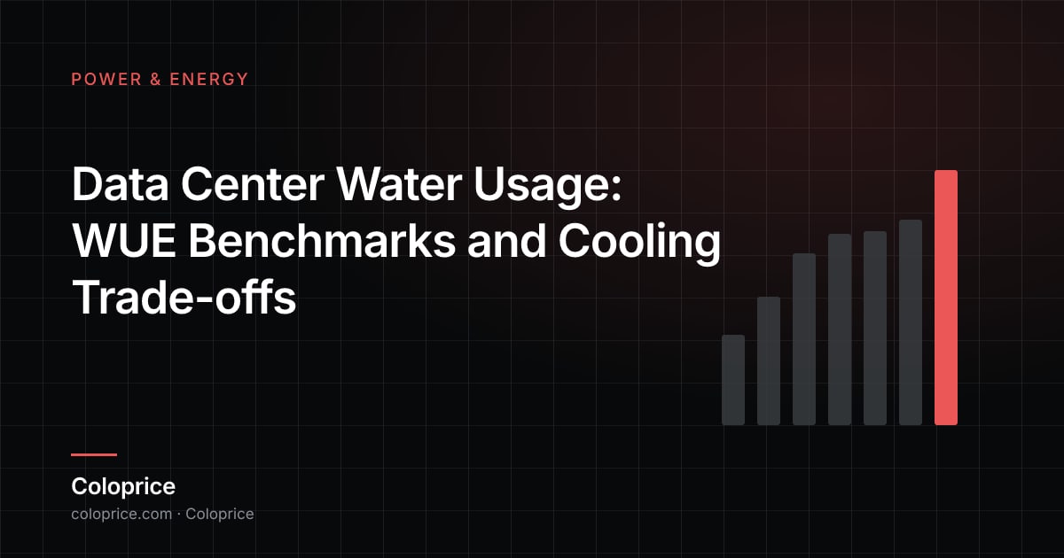 Data Center Water Usage: WUE Benchmarks and Cooling Trade-offs