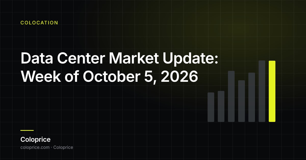 Data Center Market Update: Week of October 5, 2026