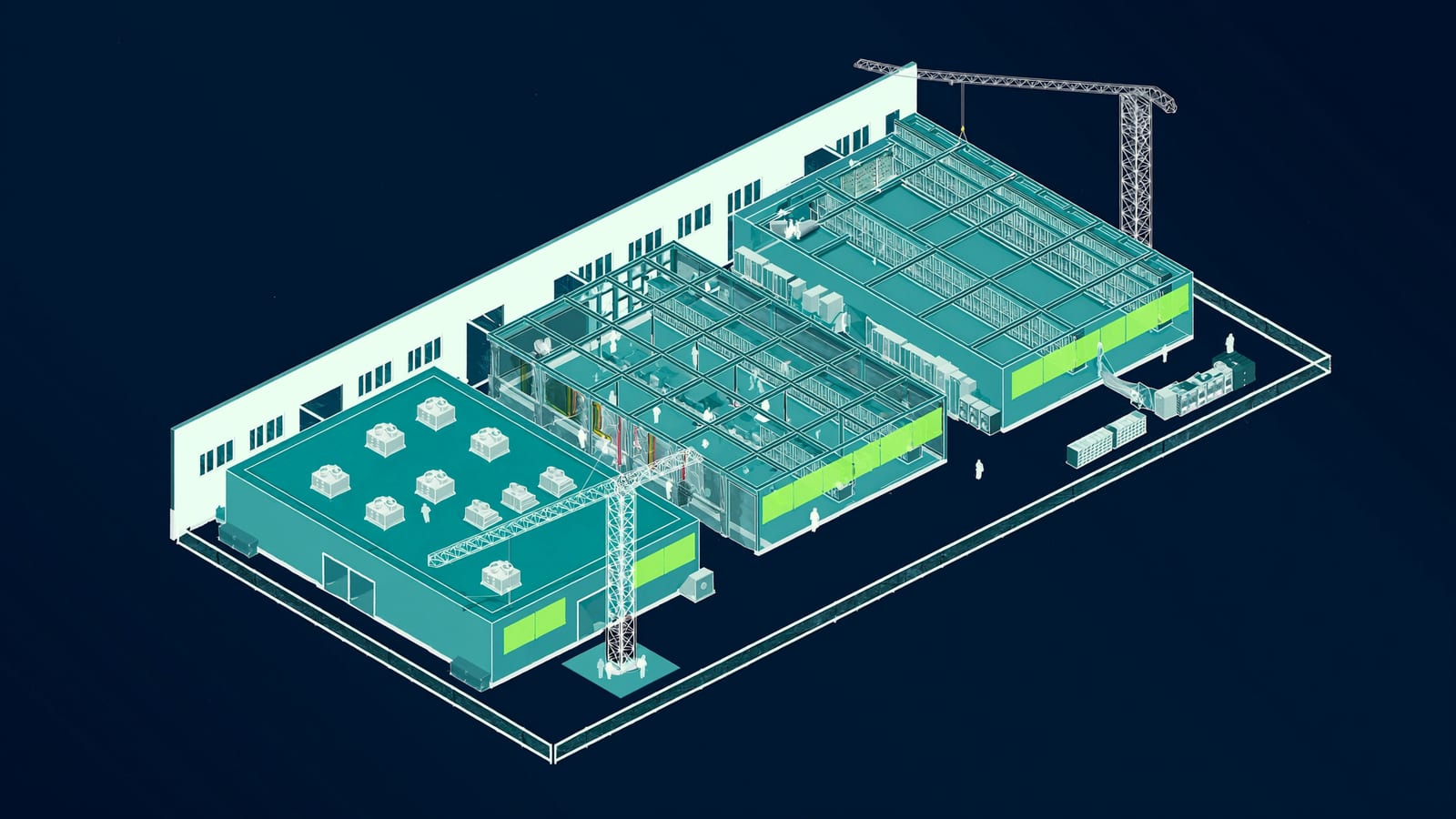 NTT Noida 2 Data Center — schematic illustration