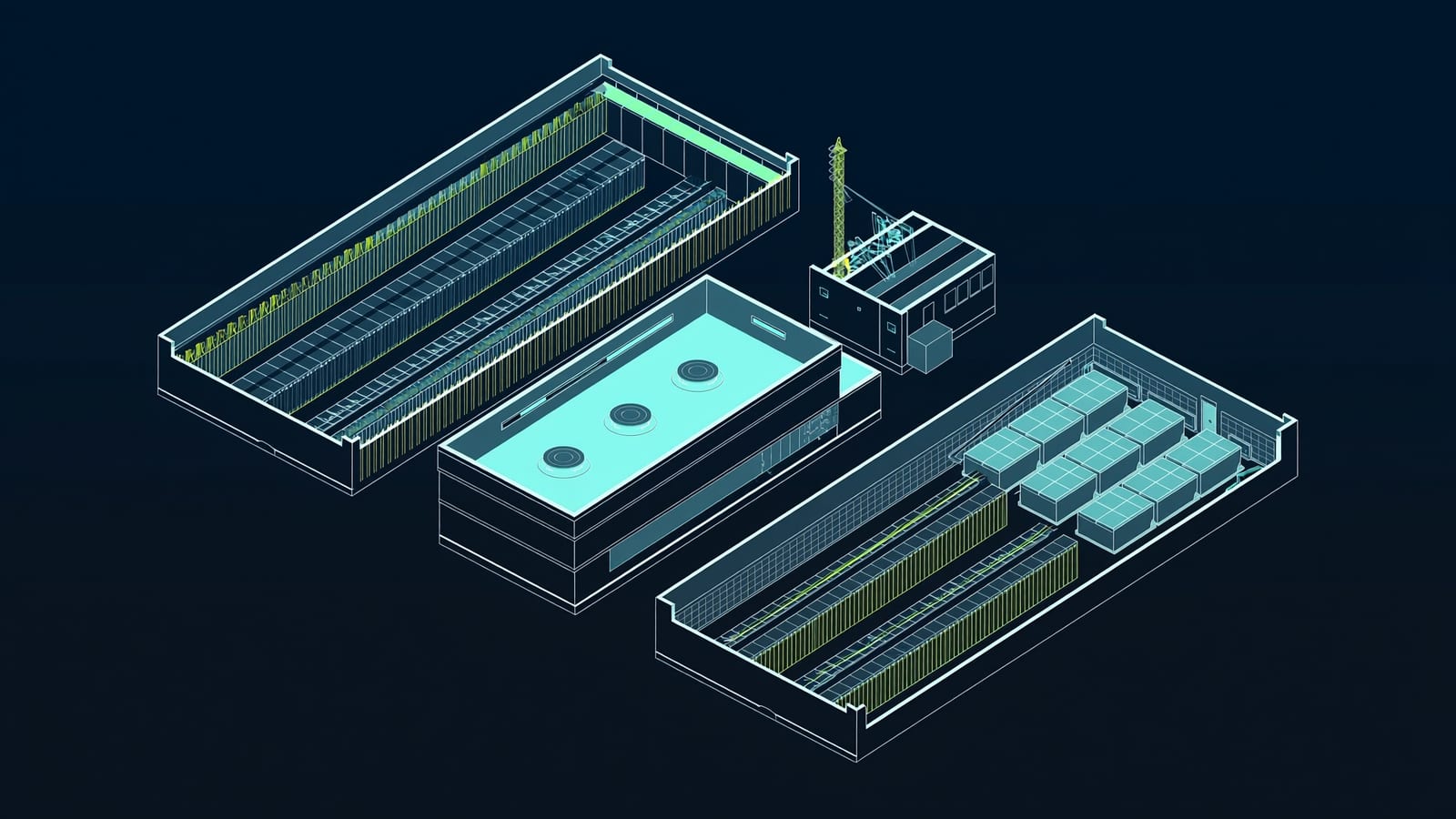 Equinix DC1 — schematic illustration