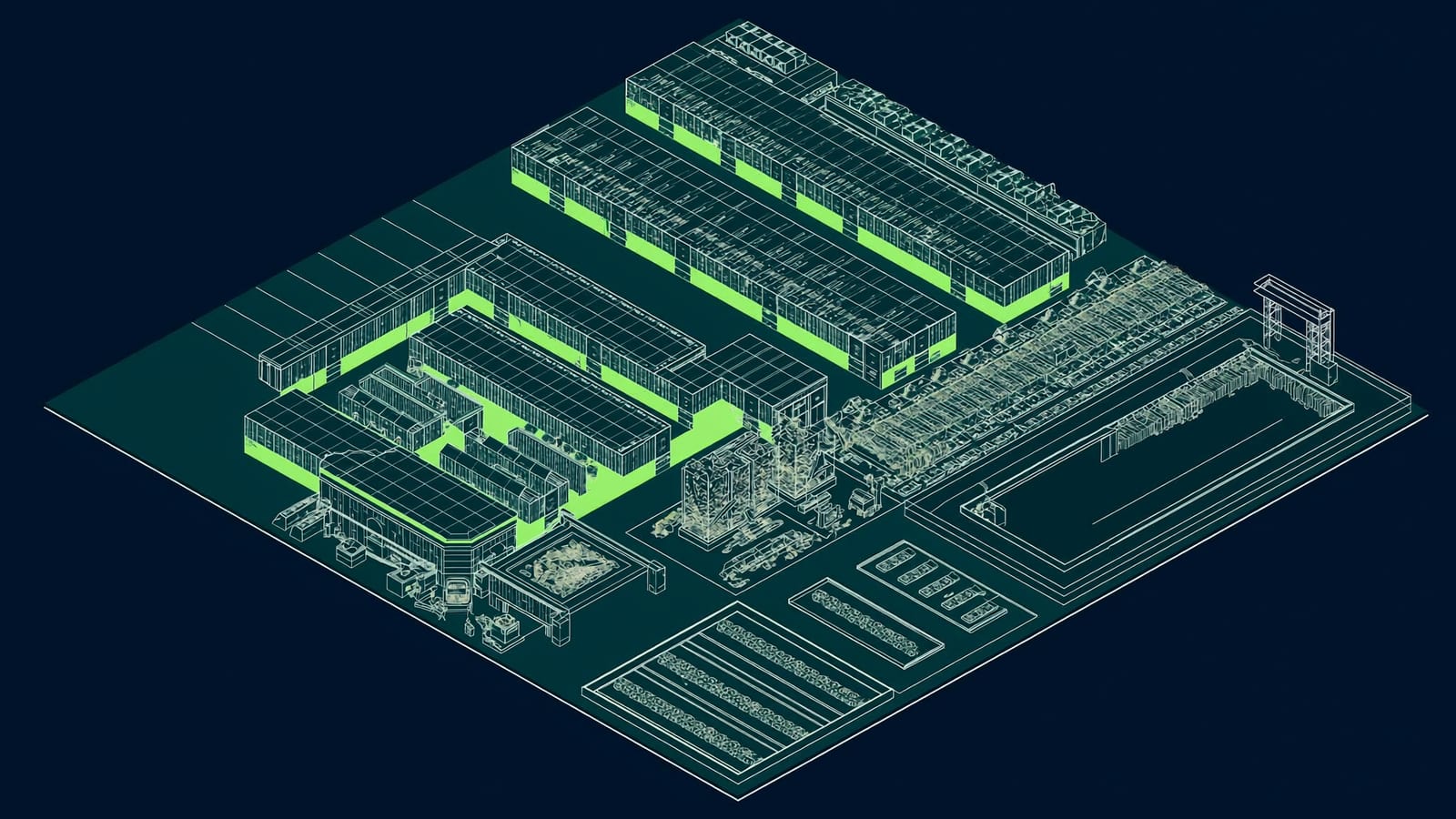 Aligned IAD-01 (Ashburn) — schematic illustration