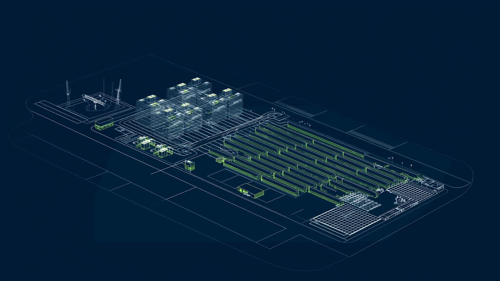 Prime Data Centers AUS01 (Lockhart Campus) — schematic illustration