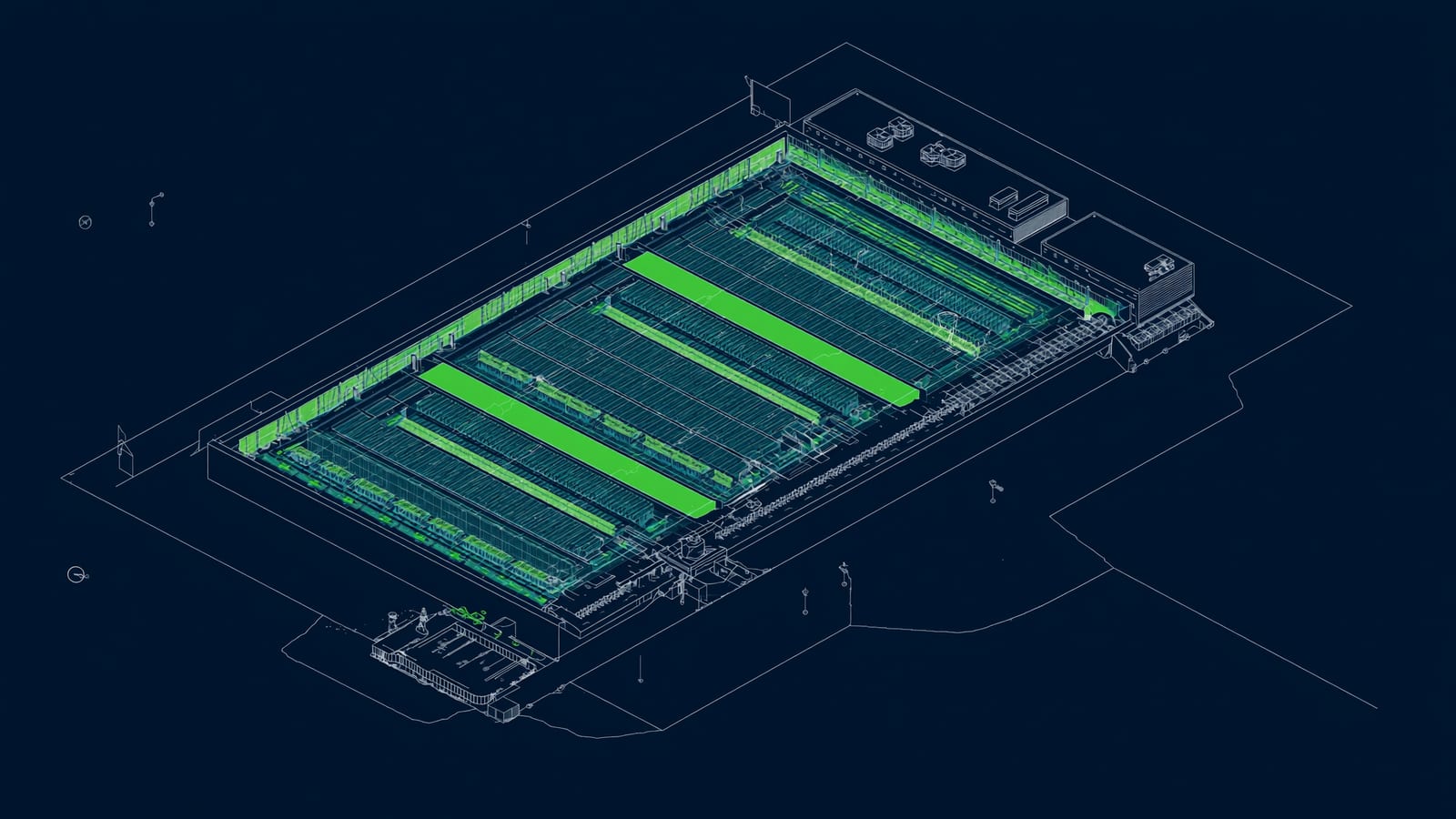 Prime Data Centers MAD01-01 — schematic illustration